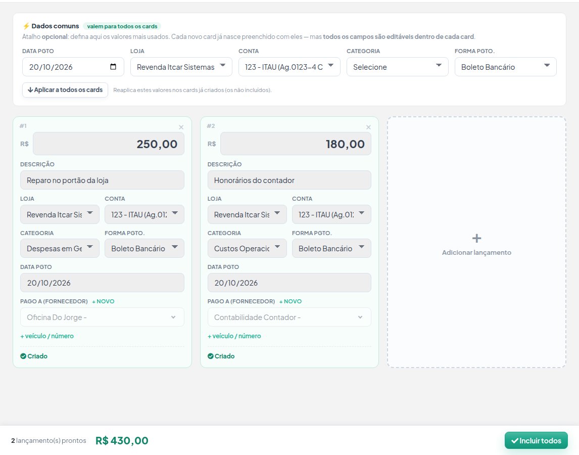 Os dois quadros com a marca Criado depois de Incluir todos.